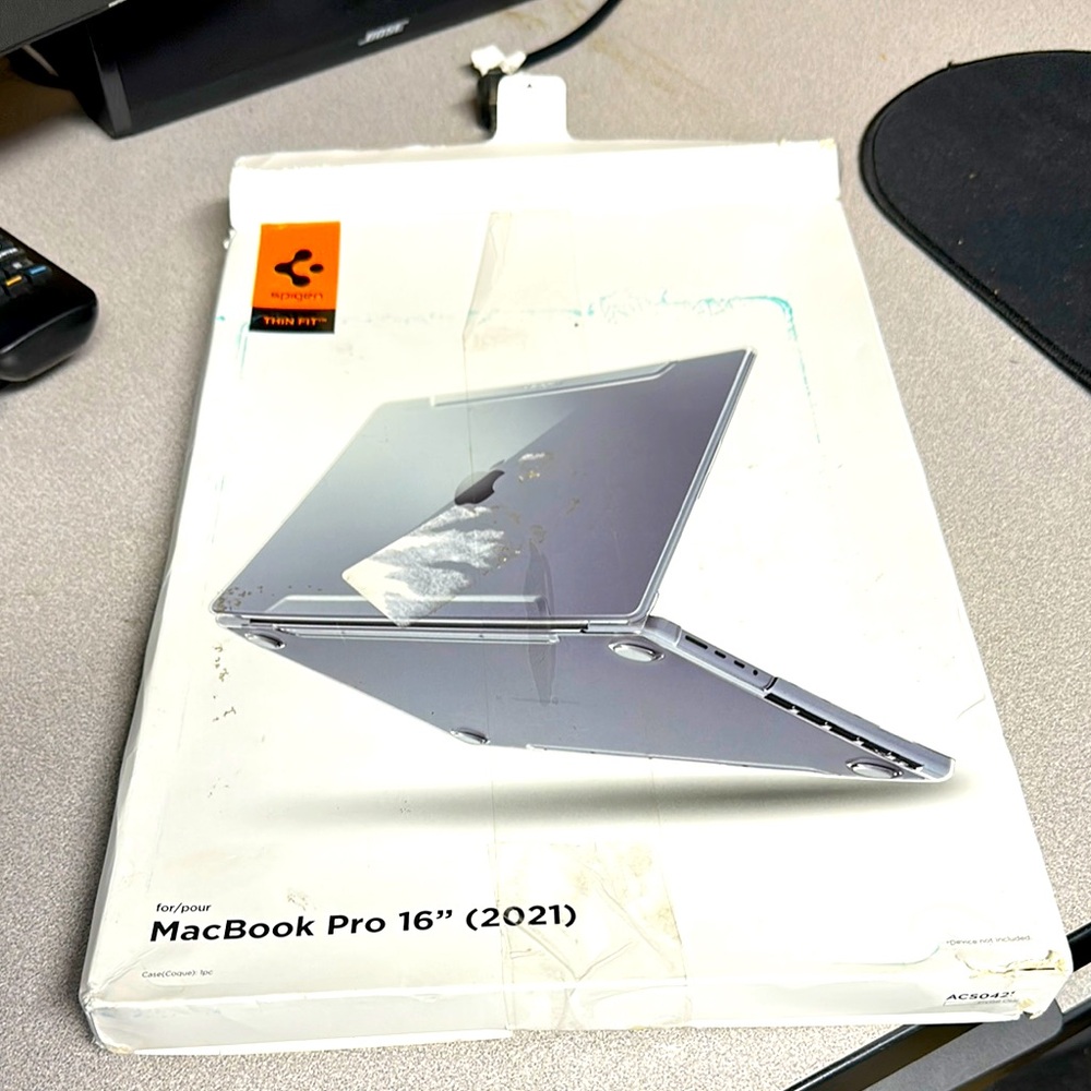 Spigen Thin Fit Hard Shell Case for MacBook Pro 16 inch M3/M2/M1 Pro/Max M4 Pro